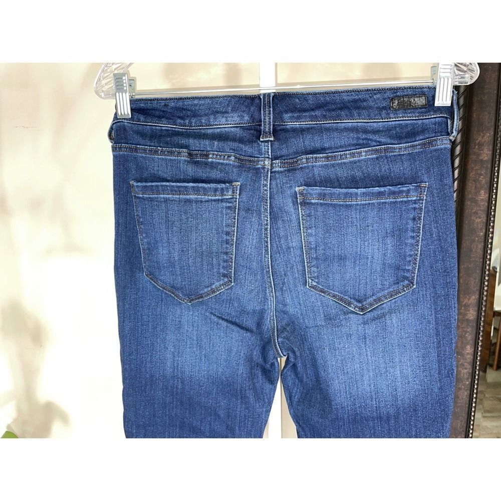 Crop Cuffed Mid Rise Jeans W/8 Liverpool Doheny Dark Blue LN - Picture 5 of 14